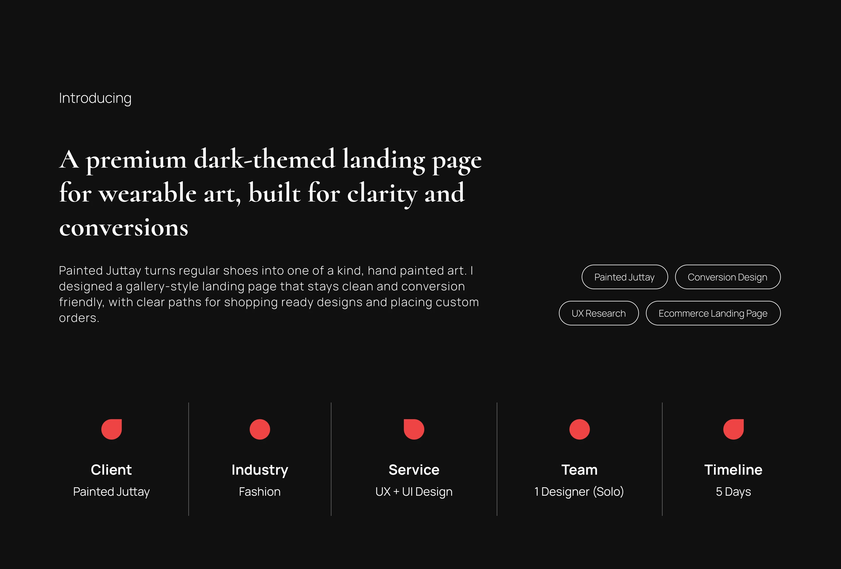 Painted Juttay — brand intro